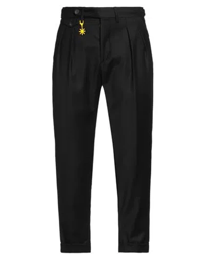 Manuel Ritz Man Pants Black Size 38 Virgin Wool, Elastane