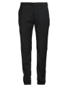 Manuel Ritz Man Pants Black Size 40 Virgin Wool, Elastane In Black