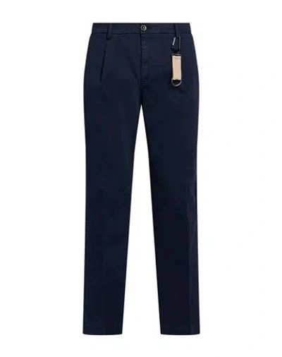 Manuel Ritz Man Pants Blue Size 28 Cotton, Elastane