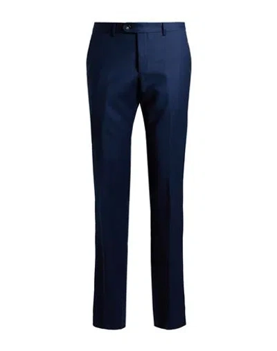 Manuel Ritz Man Pants Blue Size 32 Virgin Wool, Elastane
