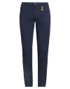 Manuel Ritz Man Pants Blue Size 38 Cotton, Elastane