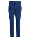 Manuel Ritz Man Pants Blue Size 40 Cotton, Polyamide, Elastane