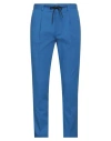 Manuel Ritz Man Pants Blue Size 40 Lyocell, Cotton, Elastane