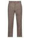 Manuel Ritz Man Pants Brown Size 32 Virgin Wool, Polyester, Elastane In Brown