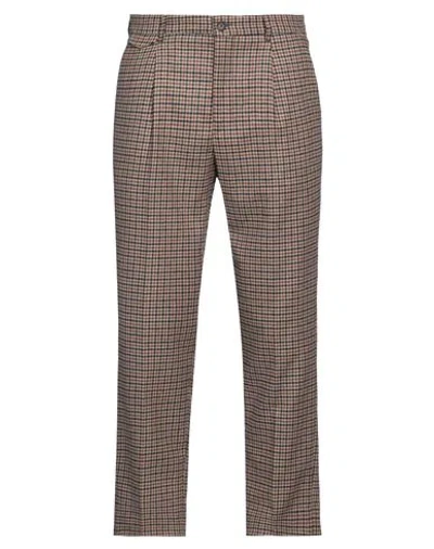 Manuel Ritz Man Pants Brown Size 32 Virgin Wool, Polyester, Elastane