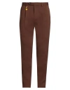 Manuel Ritz Man Pants Brown Size 36 Viscose, Polyamide, Elastane In Brown