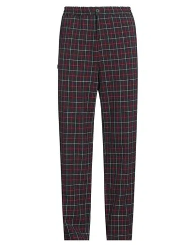 Manuel Ritz Man Pants Burgundy Size 34 Polyester, Viscose, Elastane In Red