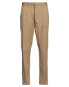 Manuel Ritz Man Pants Camel Size 28 Cotton, Elastane In Beige