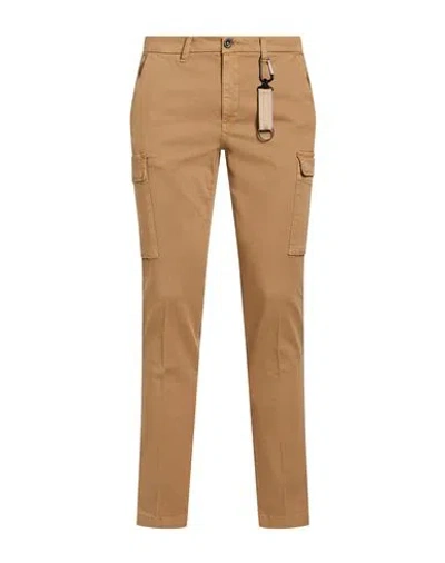 Manuel Ritz Man Pants Camel Size 30 Cotton, Elastane In Multi