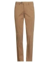 Manuel Ritz Man Pants Camel Size 30 Cotton, Elastane In Brown