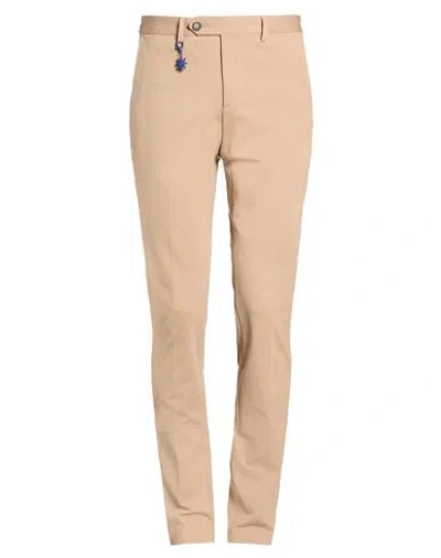 Manuel Ritz Man Pants Camel Size 30 Cotton, Polyamide, Elastane In Multi