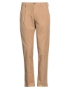 Manuel Ritz Man Pants Camel Size 34 Cotton, Elastane In Beige