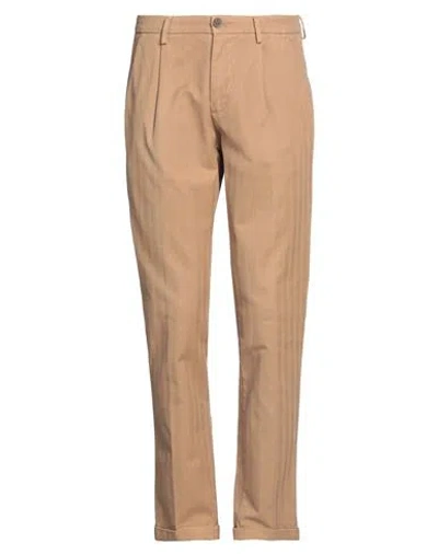 Manuel Ritz Man Pants Camel Size 34 Cotton, Elastane In Beige