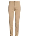 Manuel Ritz Man Pants Camel Size 34 Cotton, Lyocell, Elastane In Brown