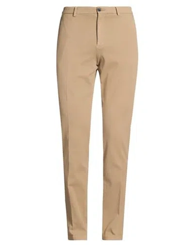Manuel Ritz Man Pants Camel Size 34 Cotton, Lyocell, Elastane In Brown