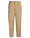 Manuel Ritz Man Pants Camel Size 34 Wool, Elastane In Brown