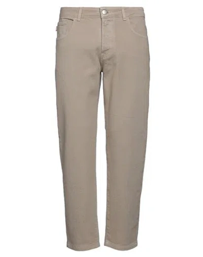 Manuel Ritz Man Pants Camel Size 34 Cotton In Beige