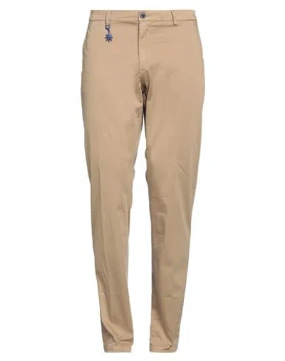 MANUEL RITZ MANUEL RITZ MAN PANTS CAMEL SIZE 36 COTTON, ELASTANE