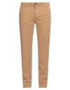 Manuel Ritz Man Pants Camel Size 38 Cotton, Elastane In Beige