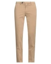 Manuel Ritz Man Pants Camel Size 36 Cotton, Elastane In Beige