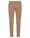 Manuel Ritz Man Pants Camel Size 38 Cotton, Elastane In Beige