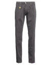Manuel Ritz Man Pants Charcoal Size 28 Cotton, Elastane In Grey