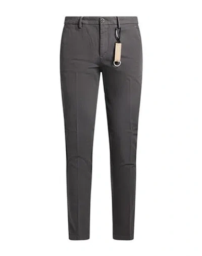 Manuel Ritz Man Pants Charcoal Size 30 Cotton, Elastane In Gray