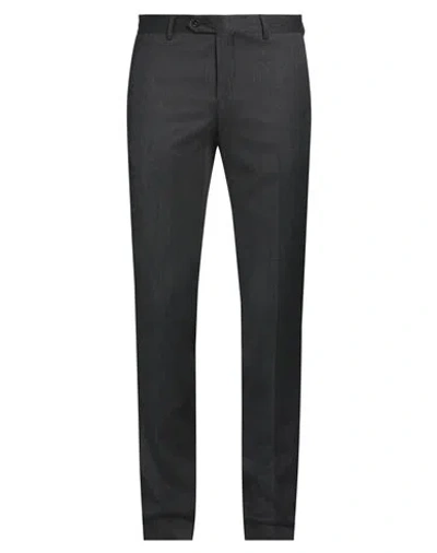 MANUEL RITZ MANUEL RITZ MAN PANTS CHARCOAL SIZE 34 VIRGIN WOOL, ELASTANE