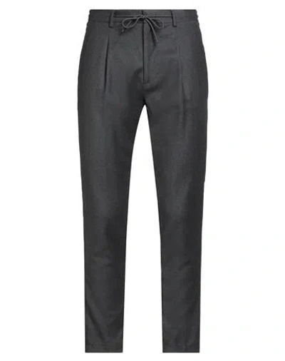 MANUEL RITZ MANUEL RITZ MAN PANTS CHARCOAL SIZE 38 VIRGIN WOOL, ELASTANE