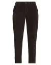 Manuel Ritz Man Pants Dark Brown Size 38 Cotton, Elastane