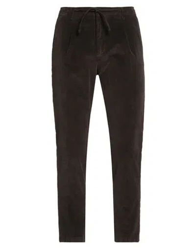 Manuel Ritz Man Pants Dark Brown Size 38 Cotton, Modal, Elastane In Black