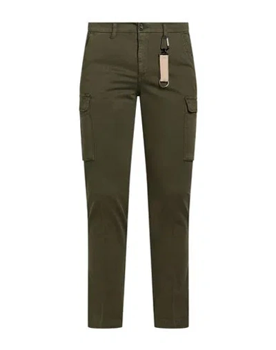 Manuel Ritz Man Pants Dark Green Size 32 Cotton, Elastane