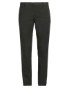 Manuel Ritz Man Pants Dark Green Size 38 Cotton, Elastane