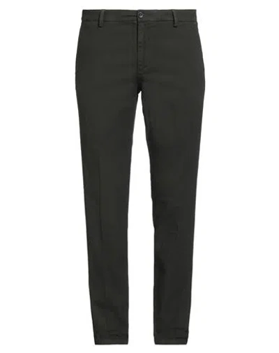 Manuel Ritz Man Pants Dark Green Size 38 Cotton, Elastane