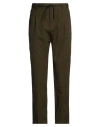 Manuel Ritz Man Pants Dark Green Size 38 Cotton, Elastane In Brown