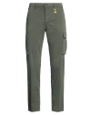 Manuel Ritz Man Pants Dark Green Size 40 Cotton, Elastane