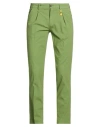 Manuel Ritz Man Pants Green Size 30 Cotton, Elastane In Green