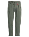 Manuel Ritz Man Pants Green Size 38 Cotton, Elastane