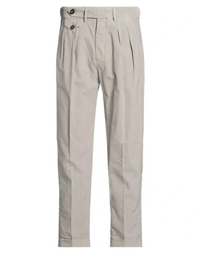 Manuel Ritz Man Pants Grey Size 28 Cotton, Viscose In Gray