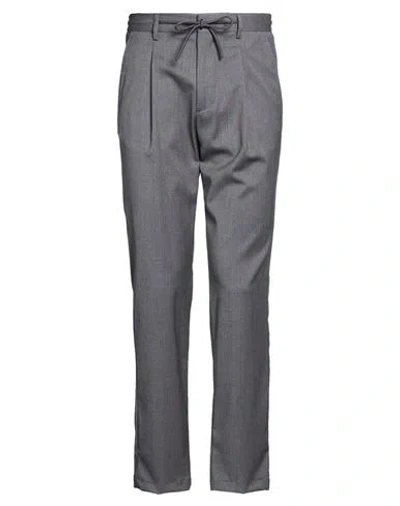 Manuel Ritz Man Pants Grey Size 28 Wool, Elastane In Gray