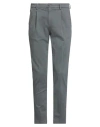 Manuel Ritz Man Pants Grey Size 34 Cotton, Elastane In Gray