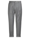 Manuel Ritz Man Pants Grey Size 34 Virgin Wool, Elastane In Gray