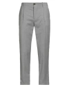 Manuel Ritz Man Pants Grey Size 36 Virgin Wool, Elastane In Gray