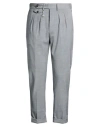 Manuel Ritz Man Pants Grey Size 34 Wool, Elastane In Gray
