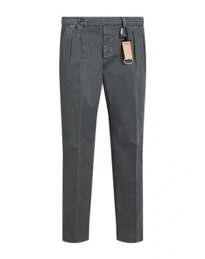 Manuel Ritz Man Pants Grey Size 38 Cotton, Elastane In Gray