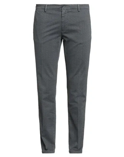 Manuel Ritz Man Pants Grey Size 38 Cotton, Elastane In Green