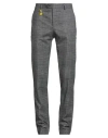 Manuel Ritz Man Pants Grey Size 38 Wool, Cotton, Polyester, Viscose, Textile Fibers In Gray