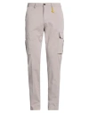 Manuel Ritz Man Pants Grey Size 40 Cotton, Elastane In Gray