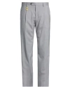 Manuel Ritz Man Pants Grey Size 40 Wool, Elastane In Gray