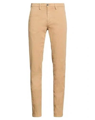 Manuel Ritz Man Pants Khaki Size 28 Cotton, Elastane In Beige